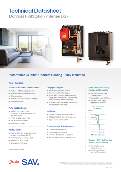 Danfoss FlatStation 7 Series DS FI