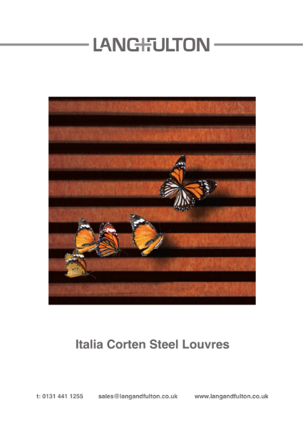 Italia Corten Steel Louvres