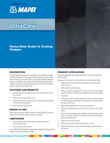 UltraCare Heavy-Duty Sealer & Coating Stripper