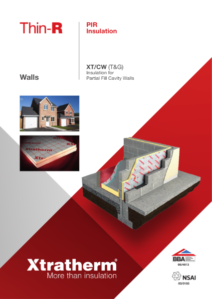 Insulation for Partial Fill Cavity Wall (XT/CW)