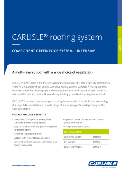 Carlisle Green Roof System Intensive