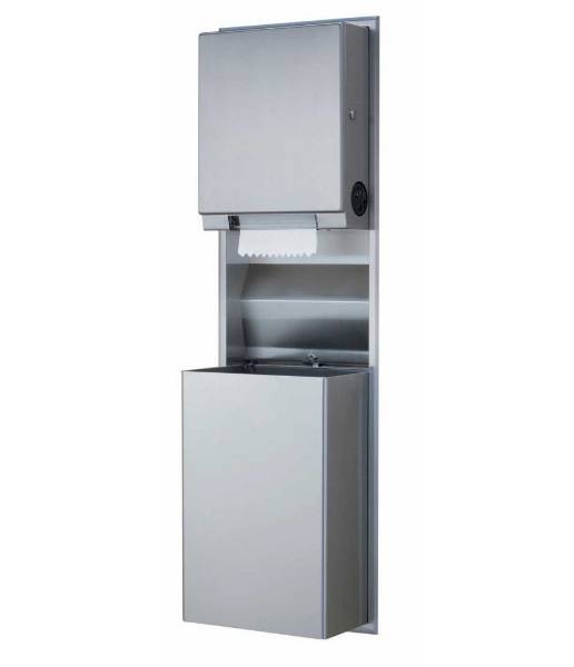 Recessed Convertible Paper Towel Dispenser/ Waste Receptacle B-3961