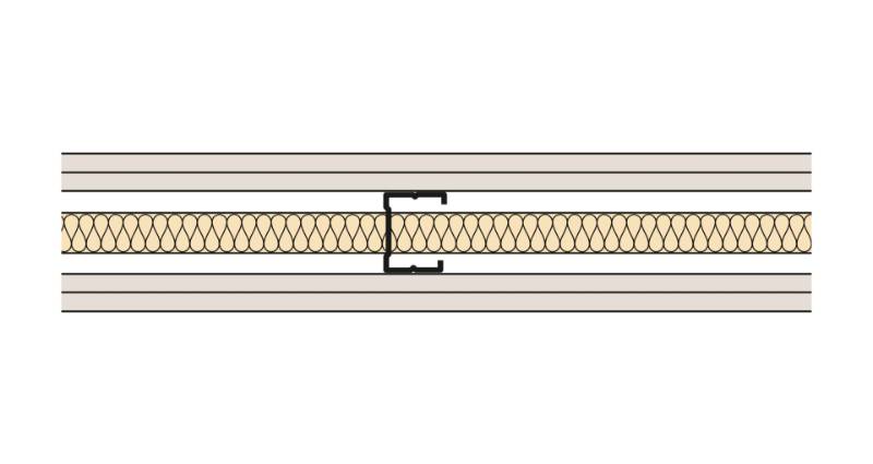 Siniat Single Frame Metal Stud Partition CS50R-212St-25G - Metal Stud Partitioning