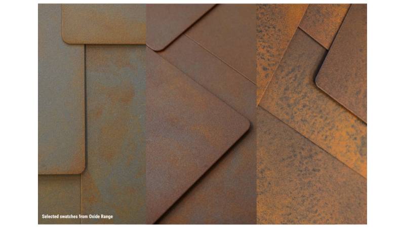 Oxide Range - Rusted Metal-Effect Polymer Finishes