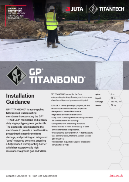 JUTA GP® Titanbond - Installation Guidance