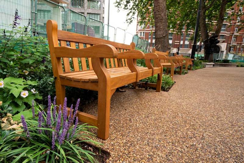 TERRABASE RUSTIC RESIN BOUND PATHWAYS FOR CHRISTCHURCH GARDENS LONDON