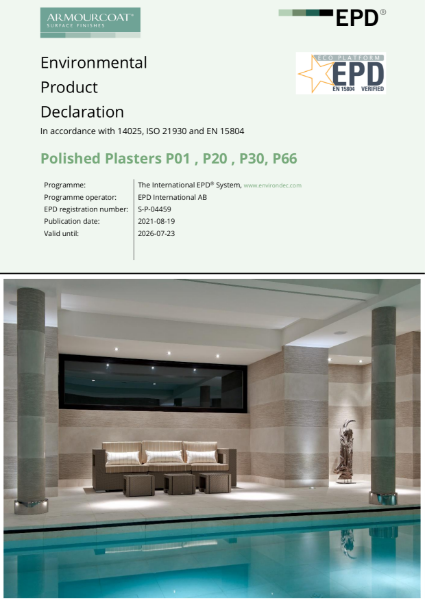 Armourcoat Polished Plaster Travertine - Environmental Product Declaration