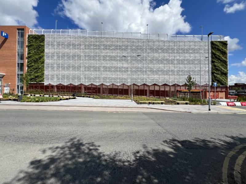 Crewe Multi Storey Carpark Twin Living Wall