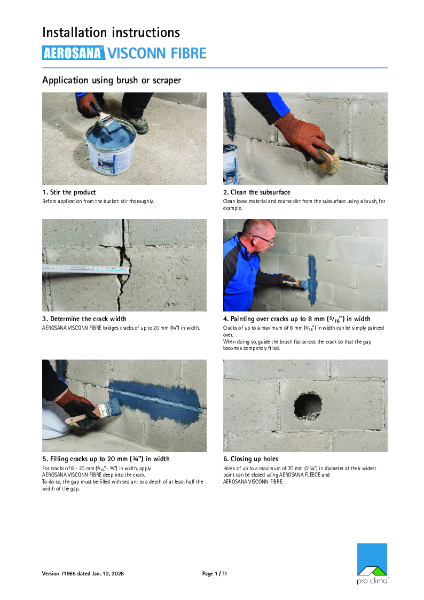Pro Clima Aerosana Visconn Fibre Installation Instructions