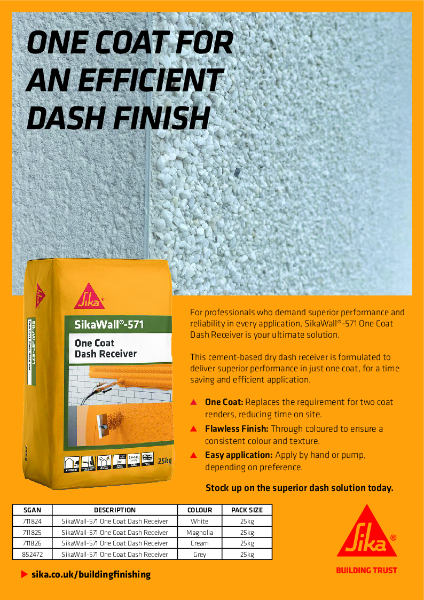 SikaWall 571 One Coat Dash Receiver Flyer