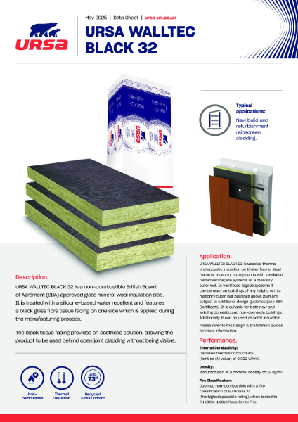 URSA WALLTEC BLACK 32 - Datasheet
