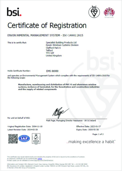 Environmental Management Systems - ISO 14001:2015