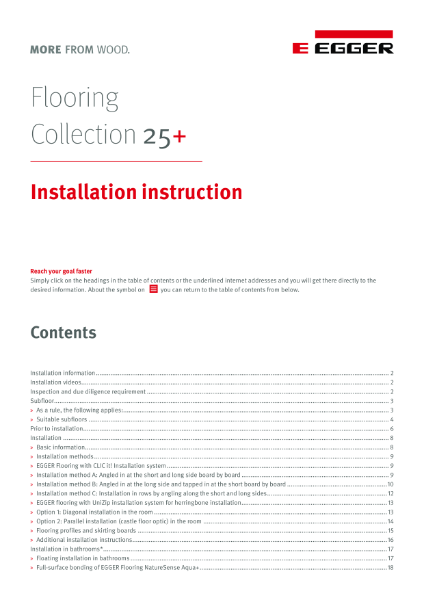 Guide - Installation Instructions Flooring Collection 25+