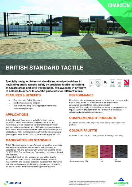 British Standard Tactile TDS