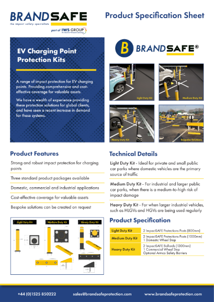 EV Charging Point Protection - Brandsafe Spec Sheet