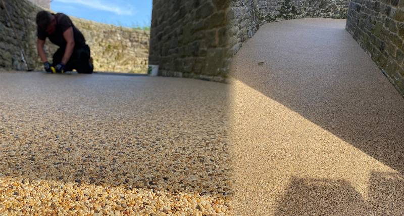 PermaBound Resin Bound Gravel Pathway & Patio - Springtime