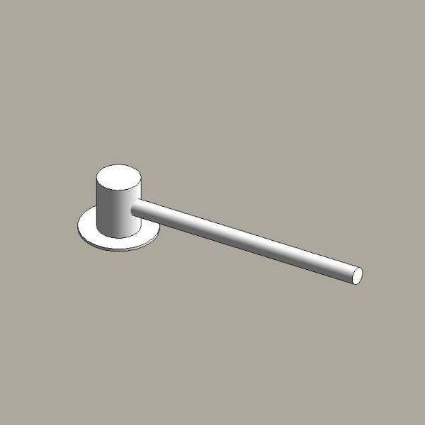 Aluminium column outreach brackets - single arm