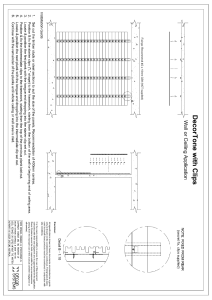 DecorTone Installation Guidelines