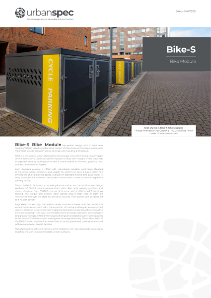 Bike S  Module Data sheet