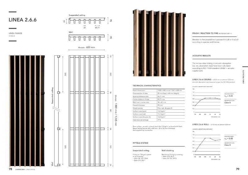 LINEA Acoustic Panel 2.6.6