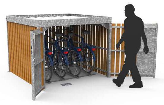 FalcoCrea Cycle Locker - Compact Cycle Locker Design