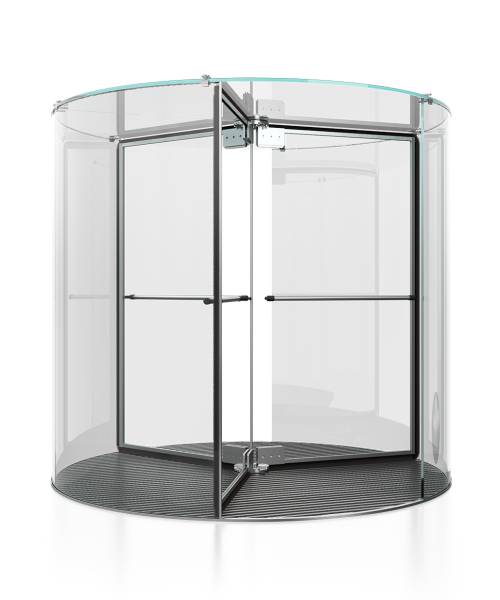 Boon Edam Crystal Tourniket | Automatic All-Glass Revolving Door