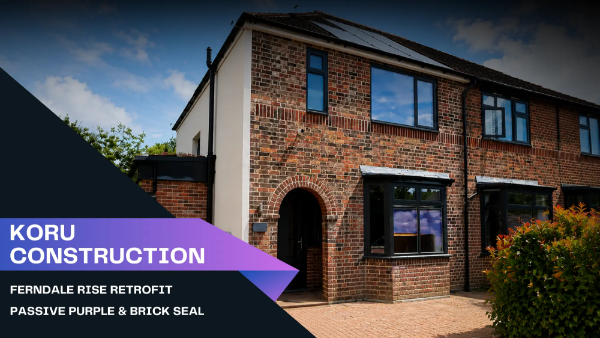 Ferndale Rise Retrofit: Achieving 0.54 ACH with Passive Purple & Brick Seal