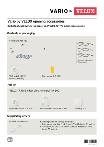 Electric Installation Instructions