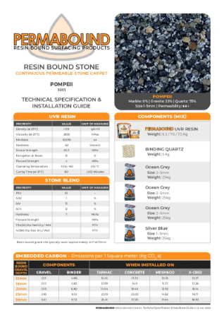 Resin Bound Stone — Pompeii TDS