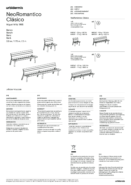 NeoRomantico_Clasico_Bench_Assembly_Instructions