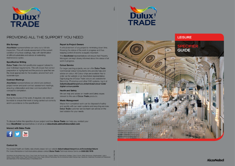 Dulux Trade Leisure Specifier