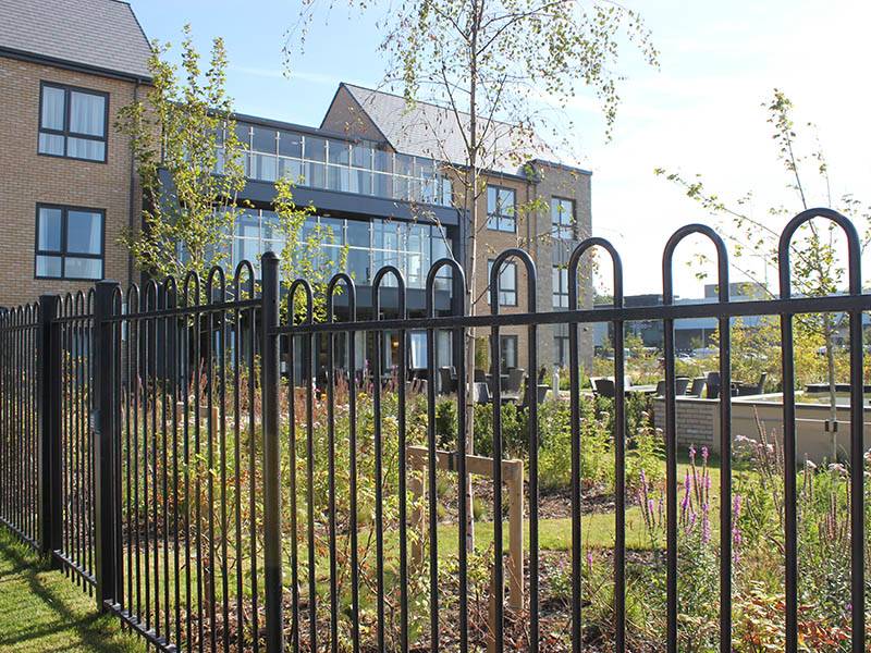 Bow Top Railings for Porthaven Care Home