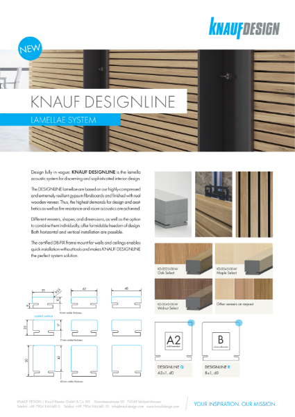 Knauf Design LAMELLAE SYSTEM