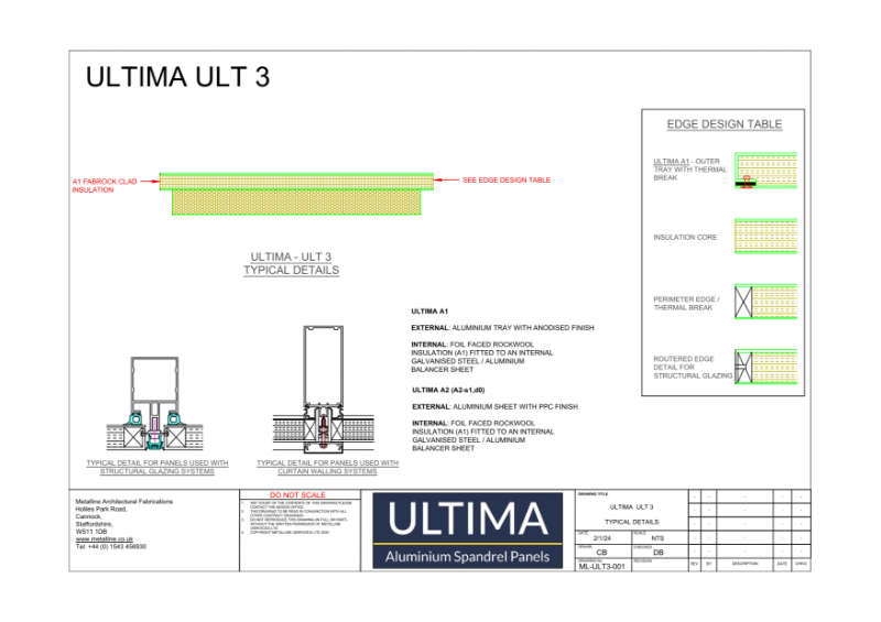 ULTIMA 3 Technical Drawing