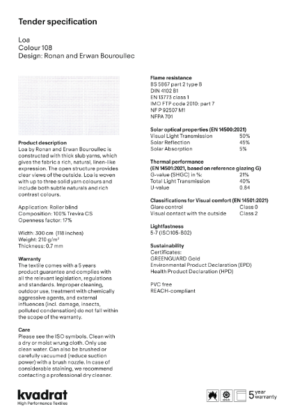 Loa Technical Specification