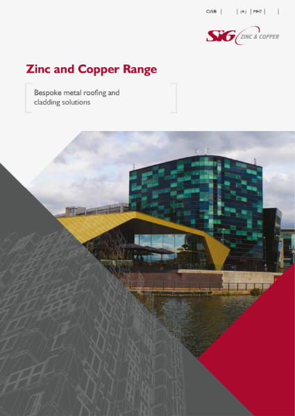 SIG Zinc and Copper metal roofing product brochure