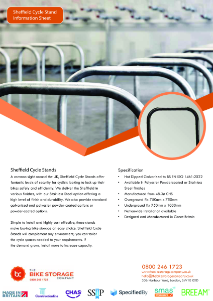 Sheffield Cycle Stands Information Sheet