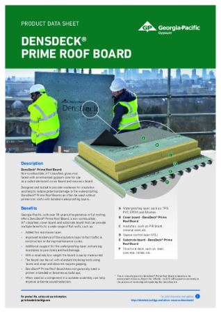 DensDeck® Prime Roof Board - Product Data Sheet