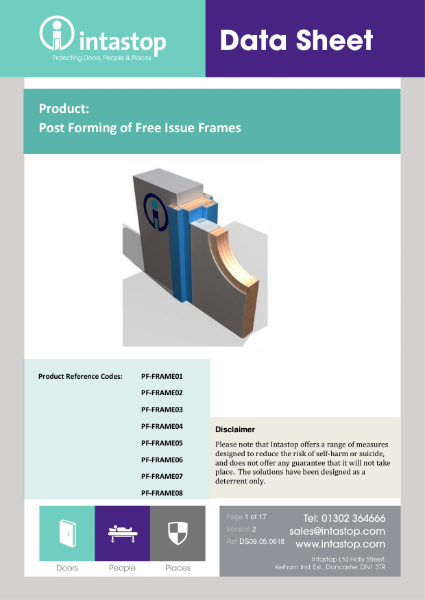 Post-formed Frames Data Sheet