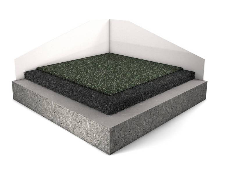 REGUPOL sonusfit m 513 - Acoustic Gym Flooring Tile