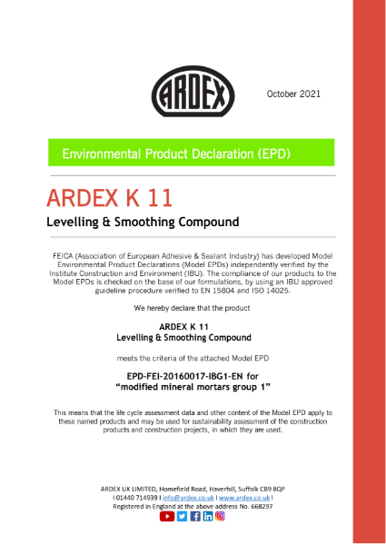 Environmental Product Declaration (EPD) - IBU