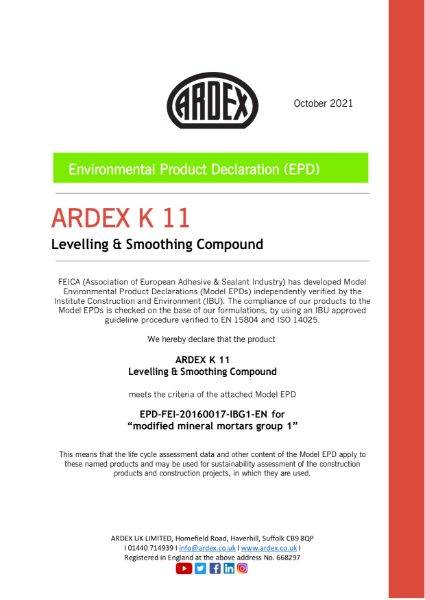 ARDEX K 11 EPD