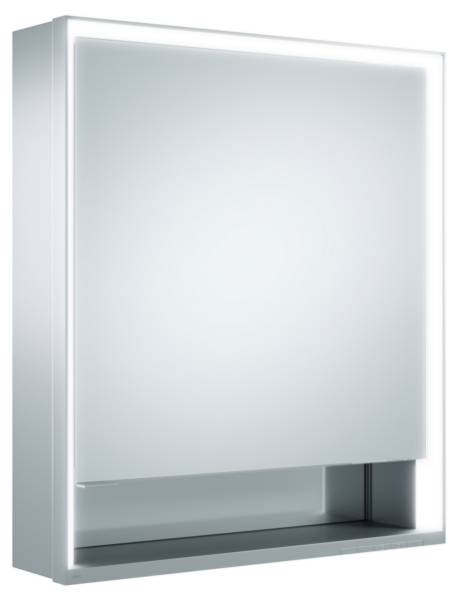 ROYAL LUMOS Bathroom Mirror Cabinet (1 Door) with Lighting, Recessed & Wall Mounted options