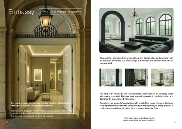 Embassy Armoured Wood Windows - High-Security Wood Windows | Burton ...