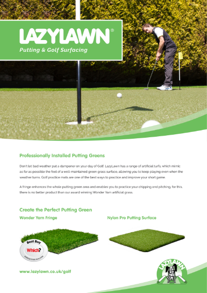 LazyLawn Golf Brochure