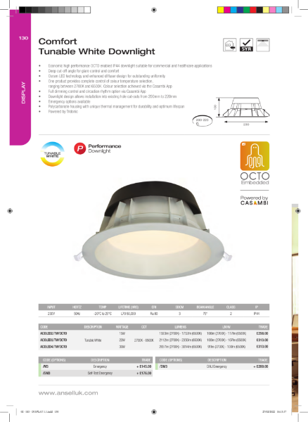 Comfort Tunable White Downlight | NBS Source