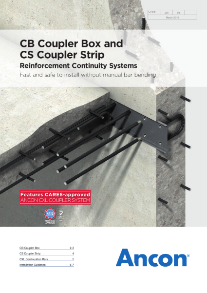 CB Coupler Box and CS Coupler Strip Reinforcement Continuity Systems