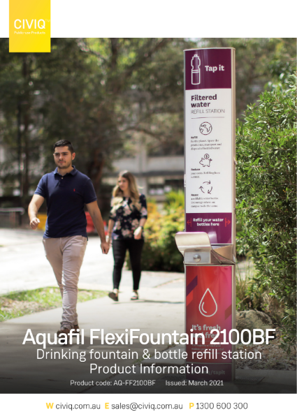 Aquafil® FlexiFountain 2100BF Drinking Fountain and Bottle Refill Station