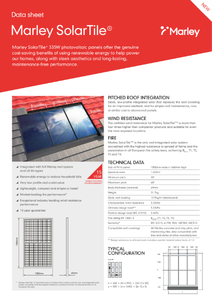 Marley SolarTile® - Solar Data Sheet