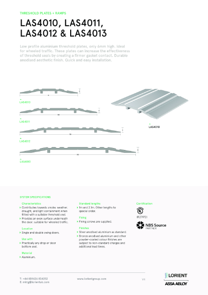 LAS4010, LAS4011, LAS4012 & LAS4013 datasheet